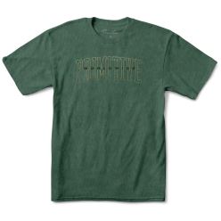 T SHIRT COLLAGIATE WORLDWIDE PYGMENT DYED GREEN