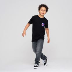 YOUTH YIN YANG DOT T-SHIRT BLACK
