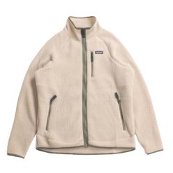 M'S RETRO PILE JACKET DARK NATURAL