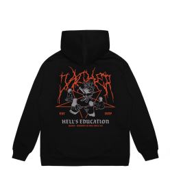 HOODIE HELL'S EDUCATION BLACK