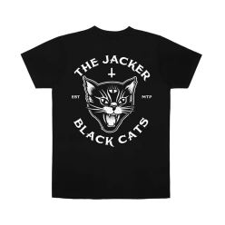 T SHIRT BLACK CATS BLACK