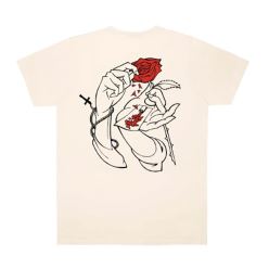 T SHIRT HOLY ROSES BEIGE