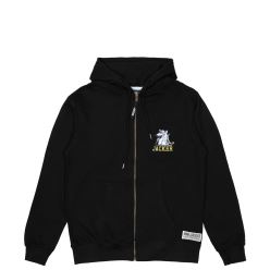 ZIPPED HOODIE RATMAN BLACK