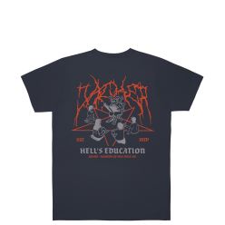 T SHIRT HELL'S EDUCATION NAVY