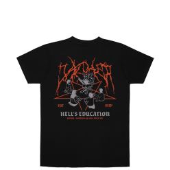 T SHIRT HELL'S EDUCATION BLACK 