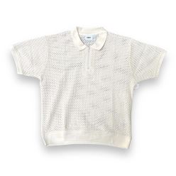 ROLLING BUTTON UP POLO SS UNBLEACHED