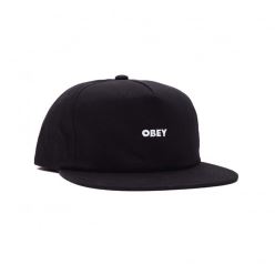 OBEY BOLD STRAPBACK HAT BLACK